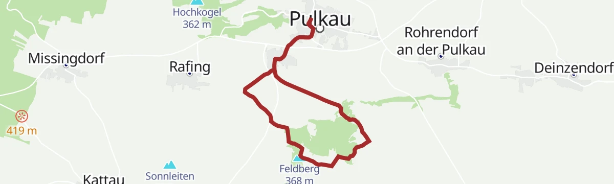 Route map: Weg mit Weitblick